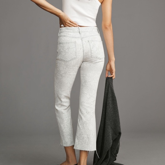 Anthropologie The Yaya Mid Rise Crop Flare Jeans by Pilcro - Picture 4 of 5